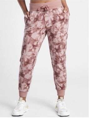Athleta Rose color Tie-Dye Jogger Pants